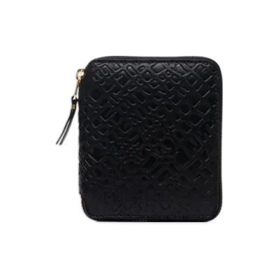 COMME des GARCONS Wallet Embossed Roots "Black"