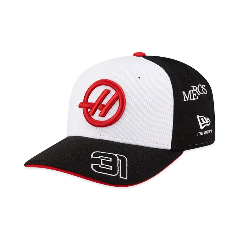 NEW ERA 9Seventy Stretch Snap TGR HAAS F1 Team Esteban Ocon "White/Black"