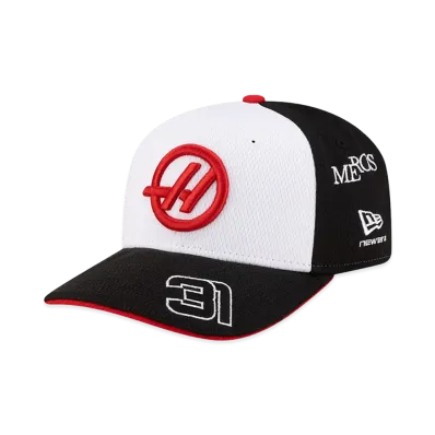 NEW ERA 9Seventy Stretch Snap TGR HAAS F1 Team Esteban Ocon "White/Black"