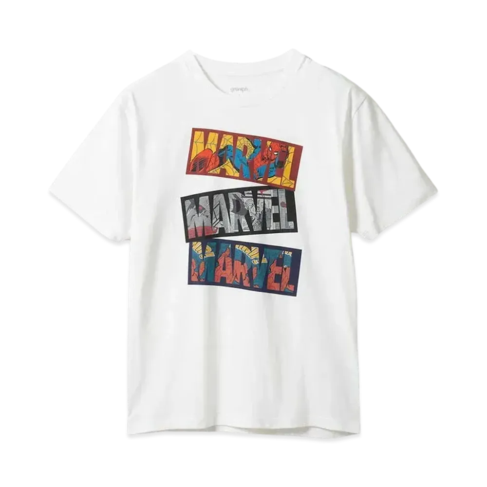 graniph x Spider Man MARVEL T-Shirts "White"
