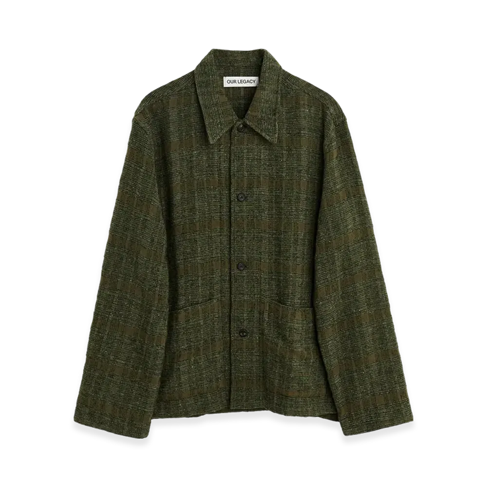 OUR LEGACY Haven Jacket "Seaweed Sparse Check"