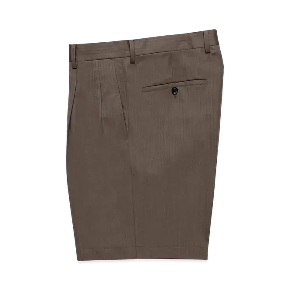 WACKO MARIA Double Pleated Short Trousers "Beige"