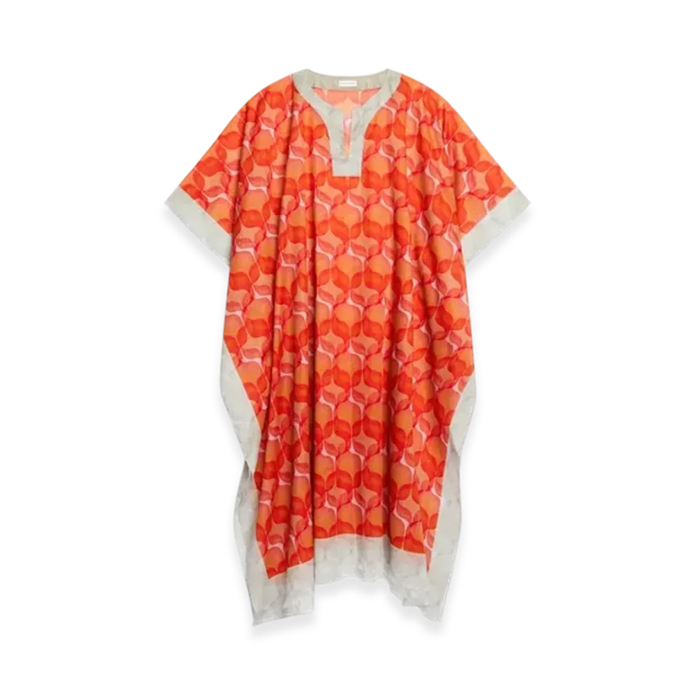 DRIES VAN NOTEN Printed Kaftan "Red"