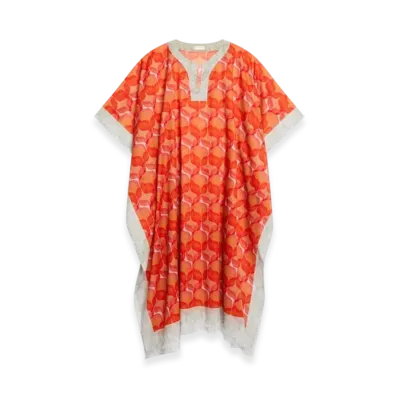 DRIES VAN NOTEN Printed Kaftan "Red"