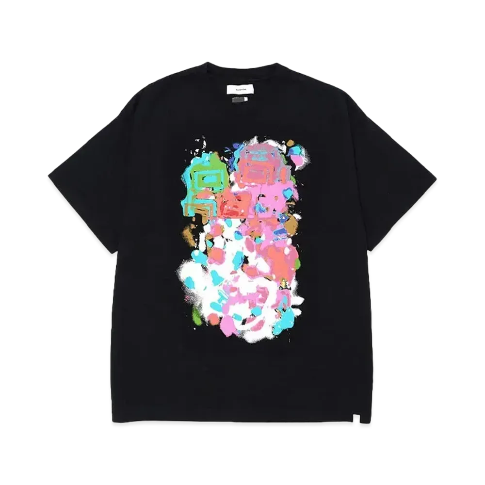 FACETASM SPRAYPAINT BIG TEE "BLACK"