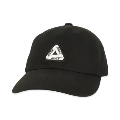PALACE WASHED TWILL TRI-FERG 6-PANEL "Black"