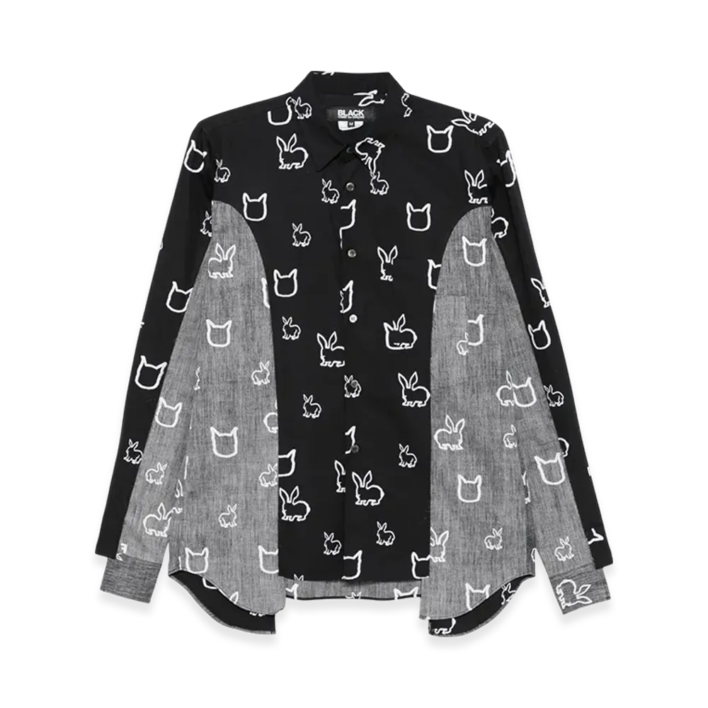 BLACK COMME des GARCONS Graphic Shirt "Silver"