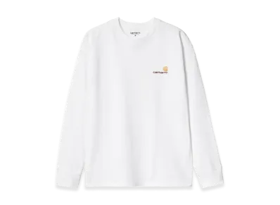Carhartt WIP L/S American Script T-Shirt "White"