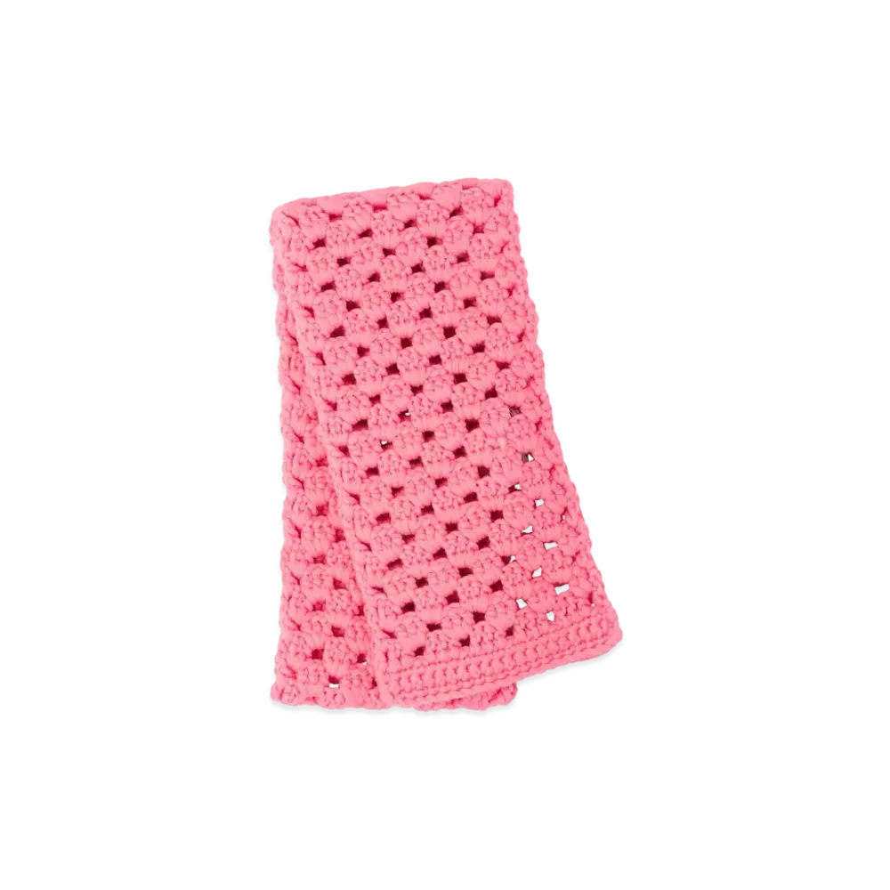 MIU MIU Kuroche Knitting Wool Scarf "Pink"