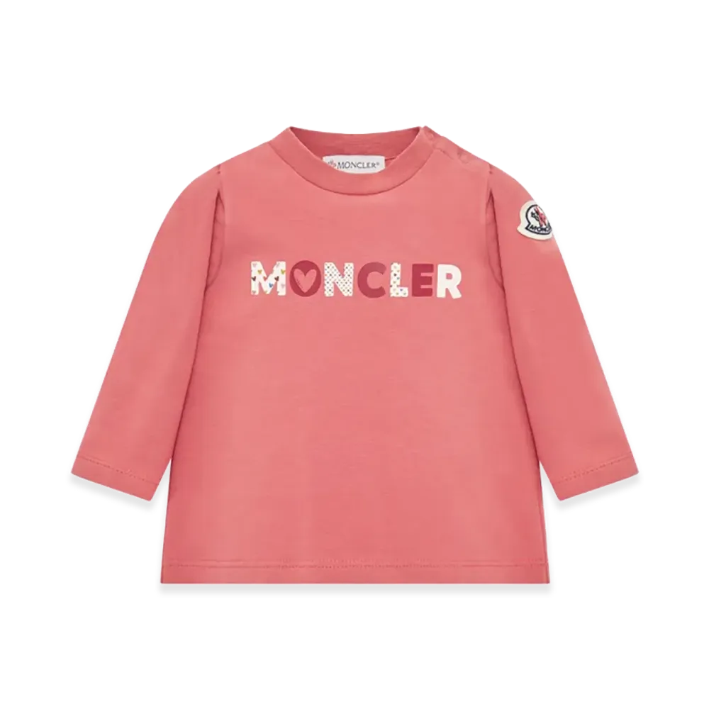 MONCLER Kids T-Shirt With Logo "Pink"