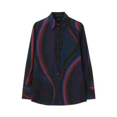 Paul Smith Women's New Swirl Shirt "Navy"
