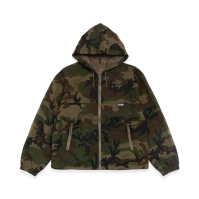 Stussy Layered Mesh Hooded Jacket "Woodland Camo"