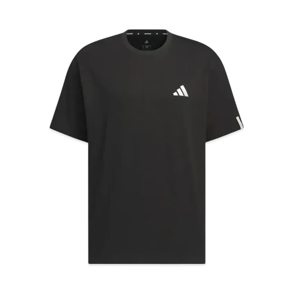adidas Essentials Plus Loose Fit Small Logo Short Sleeve T-Shirt "Black"