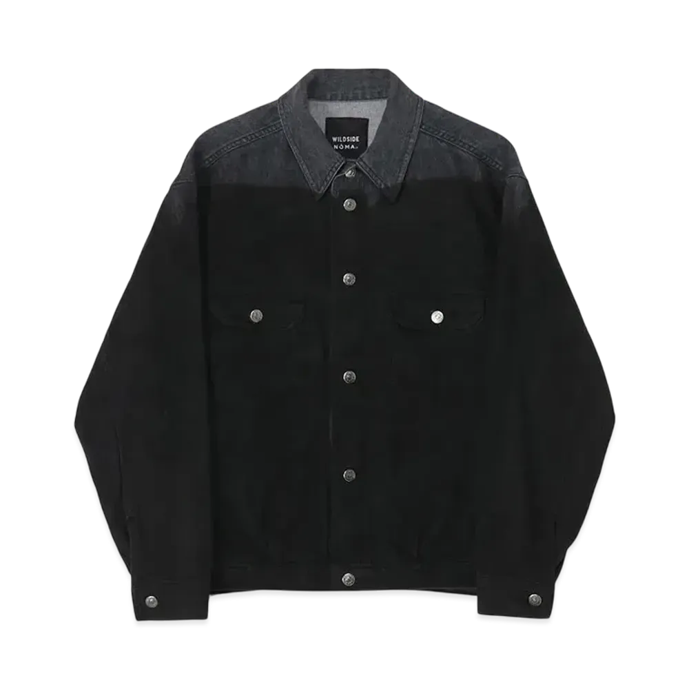WILDSIDE Yohji Yamamoto x NOMA t.d. Hand Dyed Denim Jacket "Black"