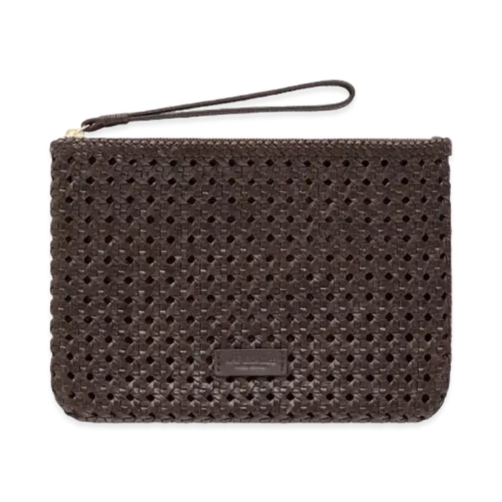 Aime Leon Dore Woven Leather Pouch "Brown"