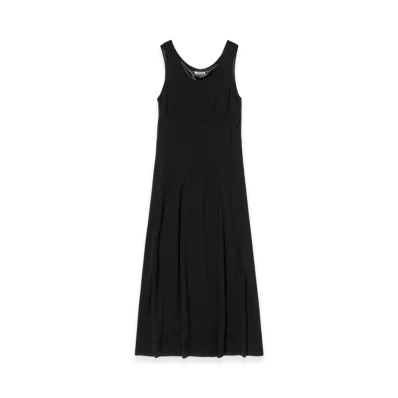 AURALEE Wool Soft Jersey Dress "Black"