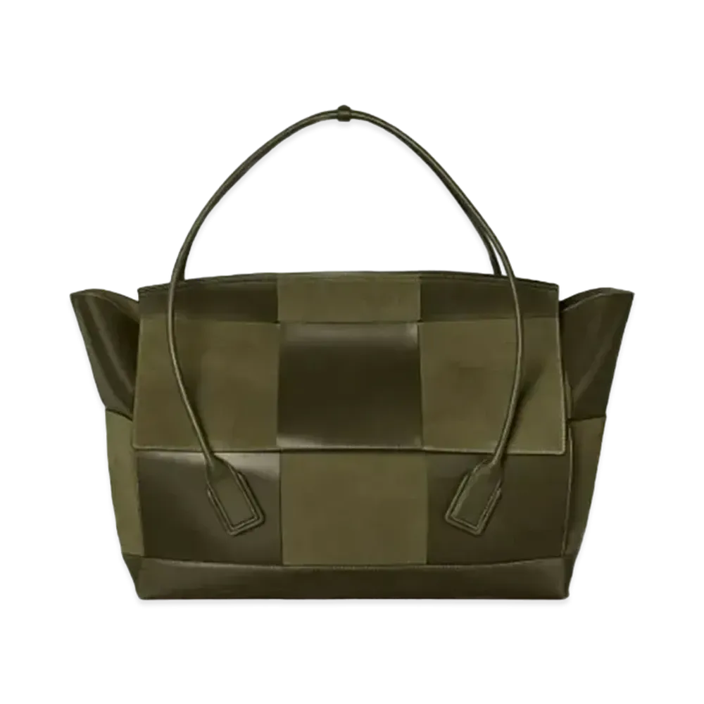 Bottega Veneta Premium Calfskin & Suede The Arco 75 Series "Khaki"