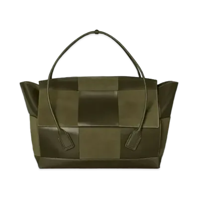 Bottega Veneta Premium Calfskin & Suede The Arco 75 Series "Khaki"