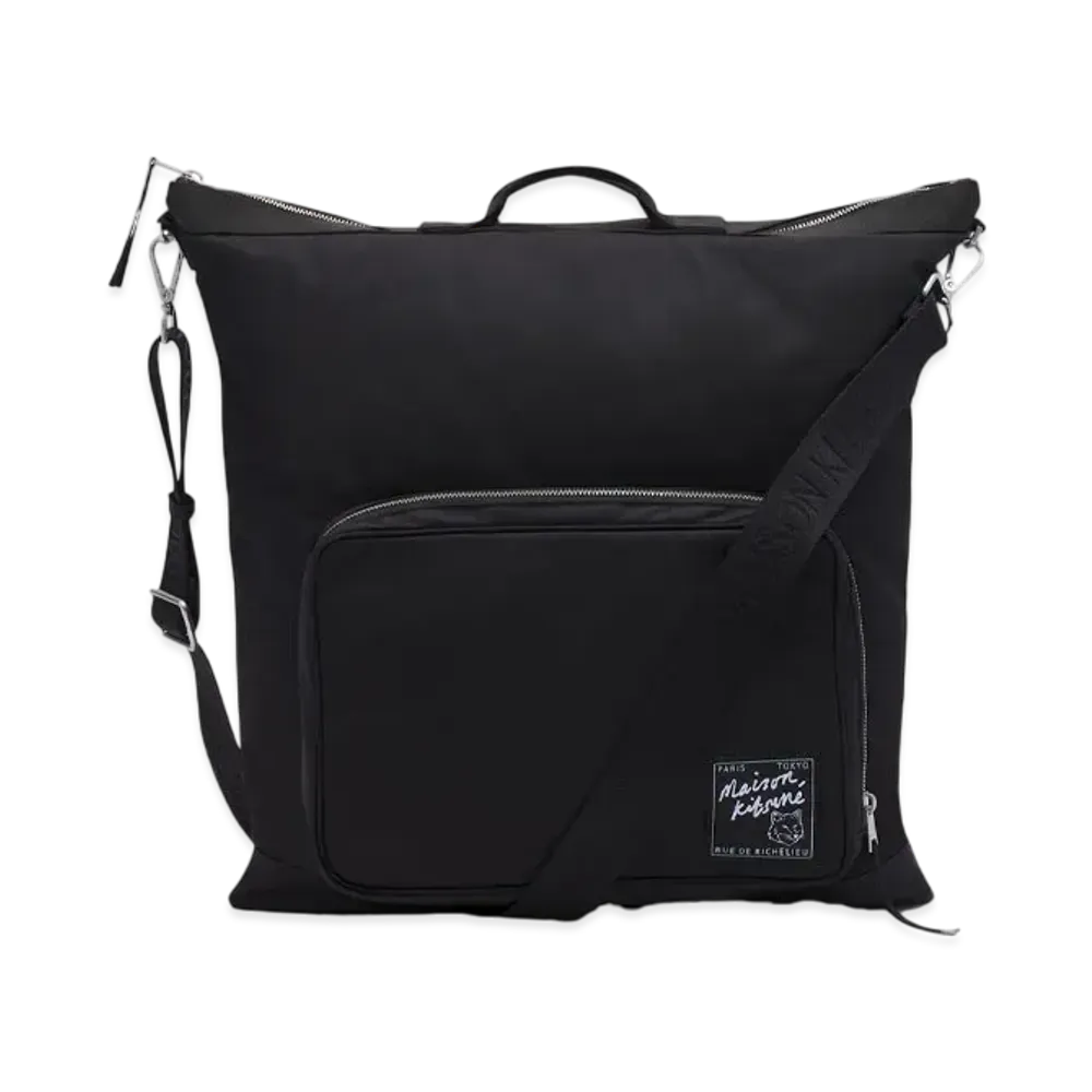 Maison Kitsune Nylon Helmet Bag "Black"