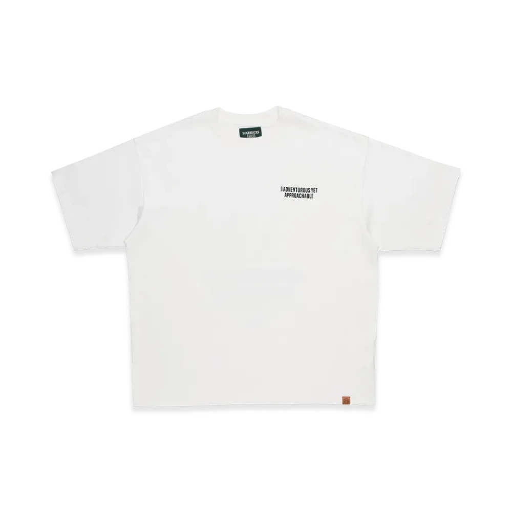 STARBUCKS STAND by BEAMS Animal Print T-Shirt Flamingo "White"