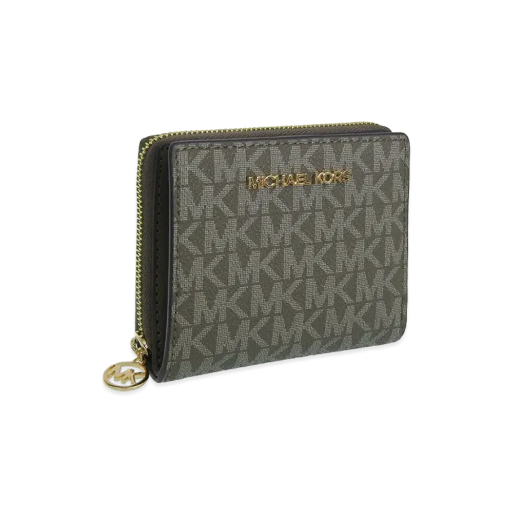 MICHAEL KORS Women's Jet Set Travel Trifold Wallet "Olive"
