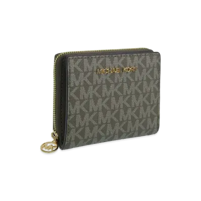MICHAEL KORS Women's Jet Set Travel Trifold Wallet "Olive"