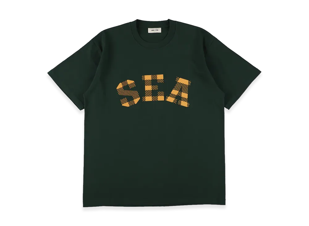 WIND AND SEA Plaid Logo S/S Tee "Green"