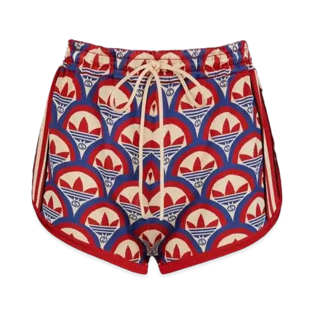 adidas x Gucci Jacquard Shorts "Red/Blue"
