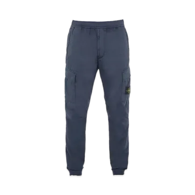 Stone Island 31314 STRETCH COTTON WOOL SATIN_REGULAR TAPERED FIT "Blue"