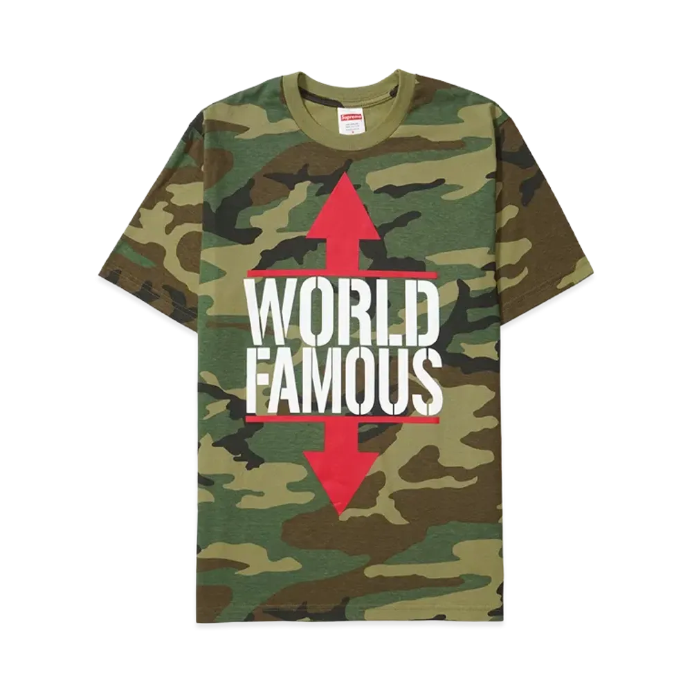 Supreme World Famous Tee "Woodland Camo"