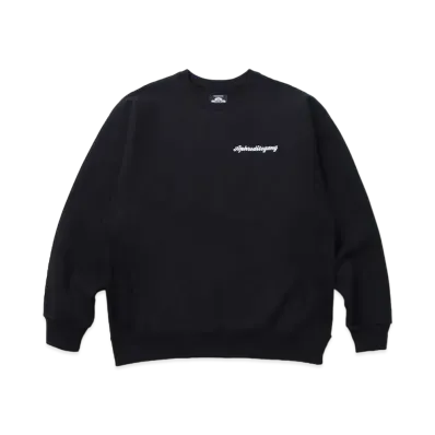 APHRODITEGANG GAKKIN x BUDSPOOL HEAVY WEIGHT SWEAT SHIRT "Black/White"