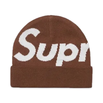 Supreme Big Logo Beanie "Brown" (22FW)