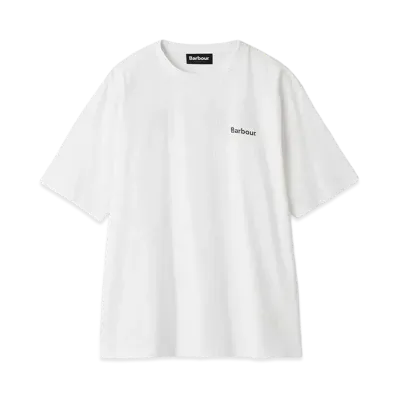 Barbour Japan Limited Back Print Basic Logo T-shirt (Oversized Fit) "White"