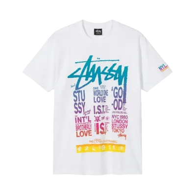 Stussy World Tour Graphic T-Shirt "White"