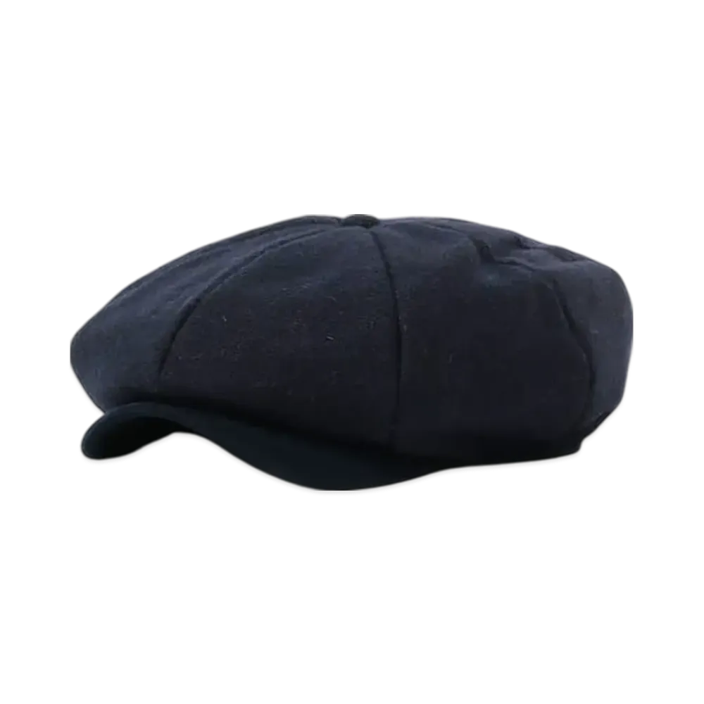 BEAMS Casket Wool Herringbone "Navy"