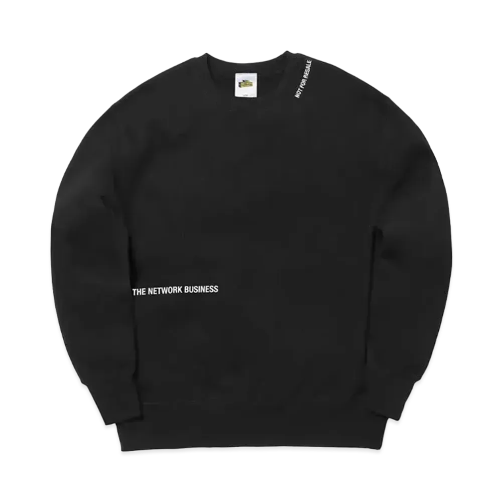THE NETWORK BUSINESS Basic Line Crew Sweat "Black" TNBC005-BLK
