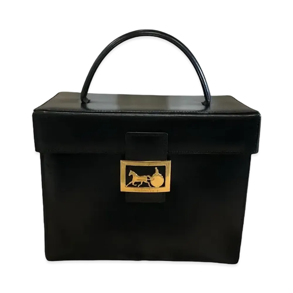 CELINE Vanity Hand Bag "Black"