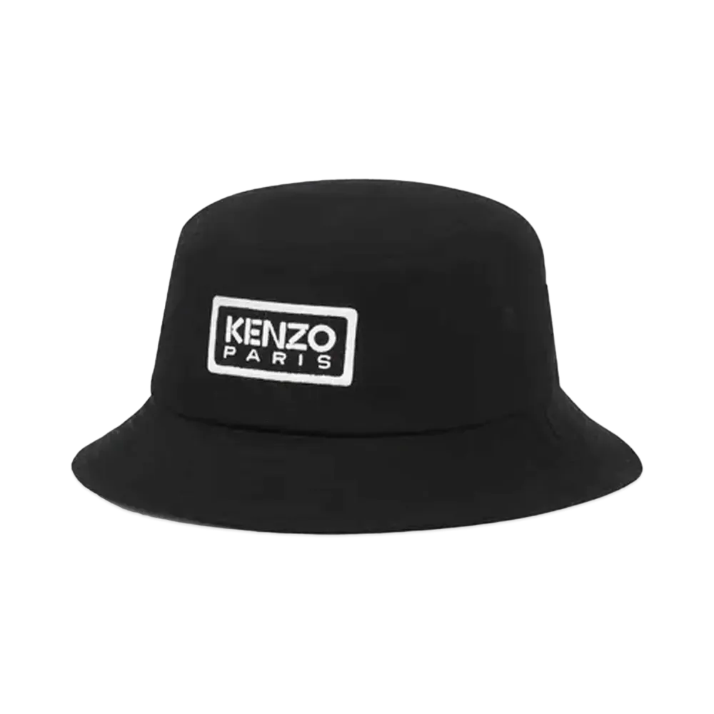 KENZO 'TAG' Cotton Sun Hat "Black"