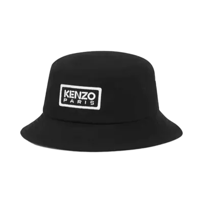 KENZO 'TAG' Cotton Sun Hat "Black"