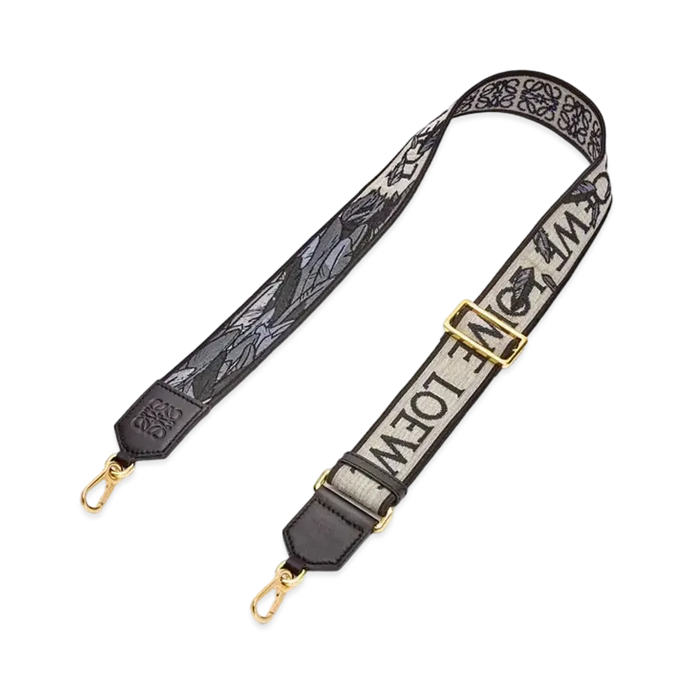 LOEWE x Howl's Moving Castle Howl Strap In Anagram Jacquard and Calfskin "Black"