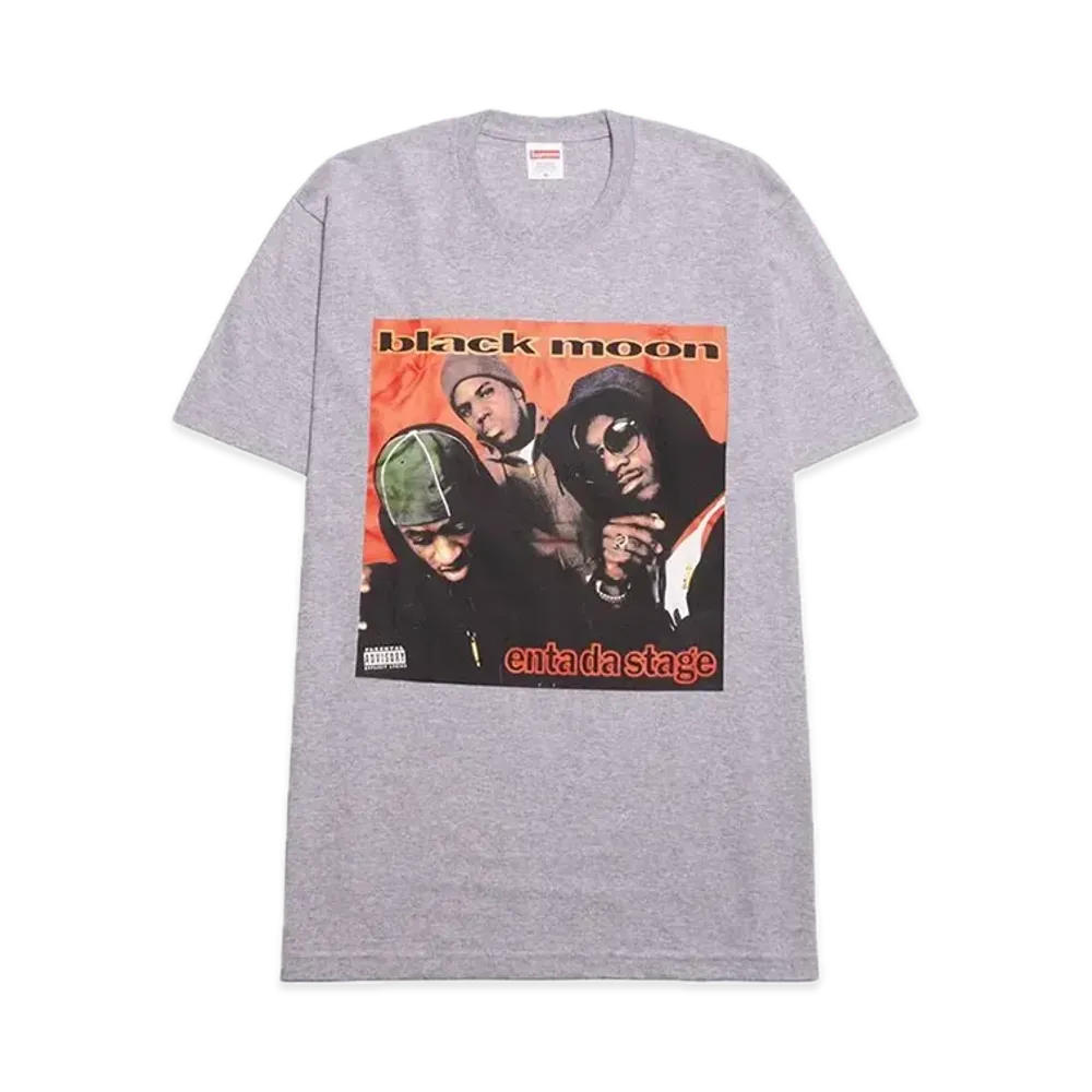 シュプリーム x ダックダウン レコーズ エンタ ダ ステージ Tシャツ "ヘザー グレー"