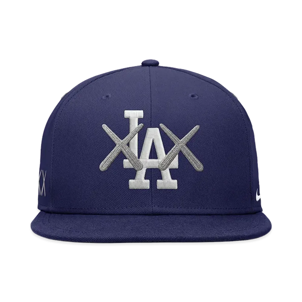 MLB x KAWS x Nike True Flat Brim Fitted Los Angeles Dodgers "Navy"