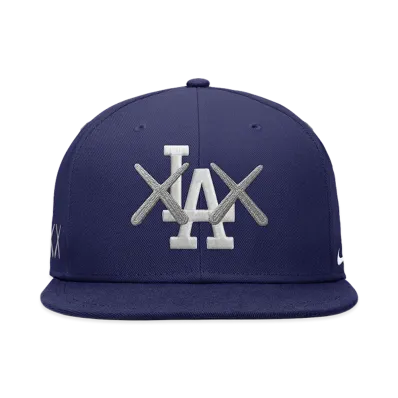MLB x KAWS x Nike True Flat Brim Fitted Los Angeles Dodgers "Navy"