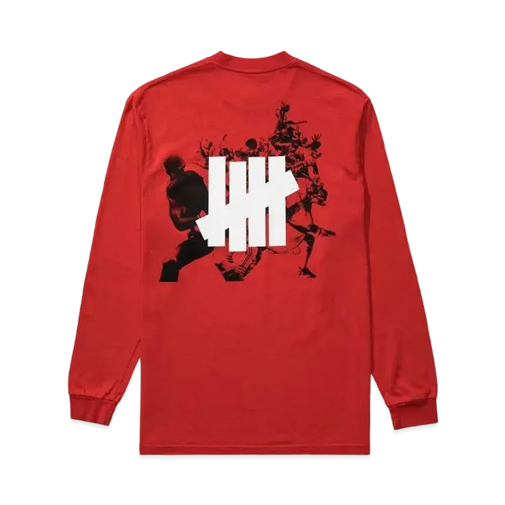 UNDEFEATED WHERE WERE U? L/S TEE - 80285 "Red"