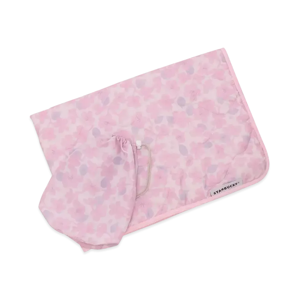 STARBUCKS SAKURA2025 Blanket With Storage Pouch "Pink"