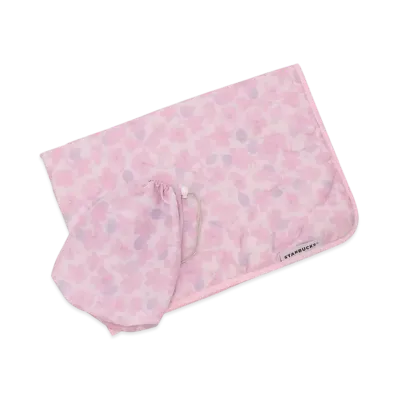 STARBUCKS SAKURA2025 Blanket With Storage Pouch "Pink"