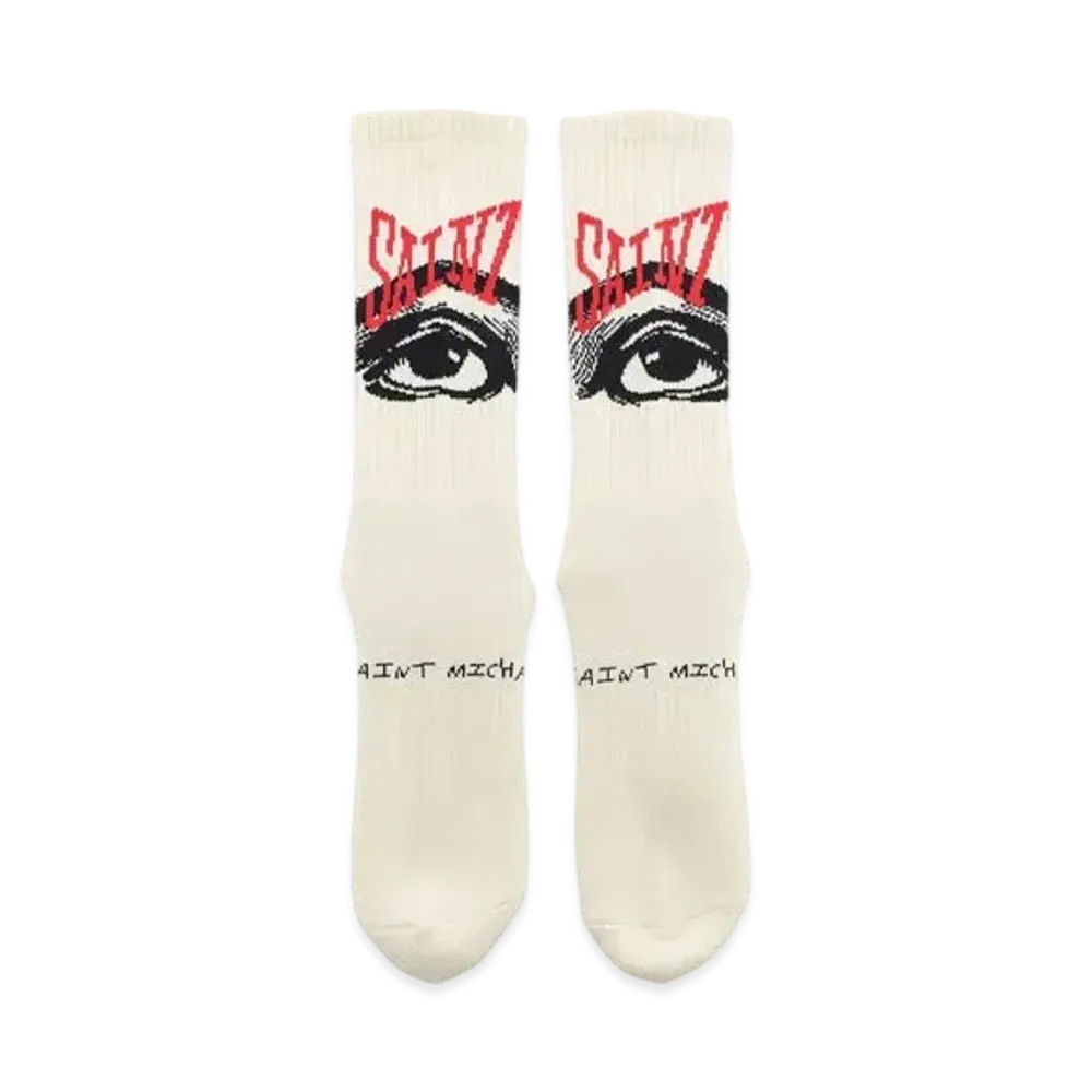 SAINT Mxxxxxx 22AW SOCKS EYES "Ecru"