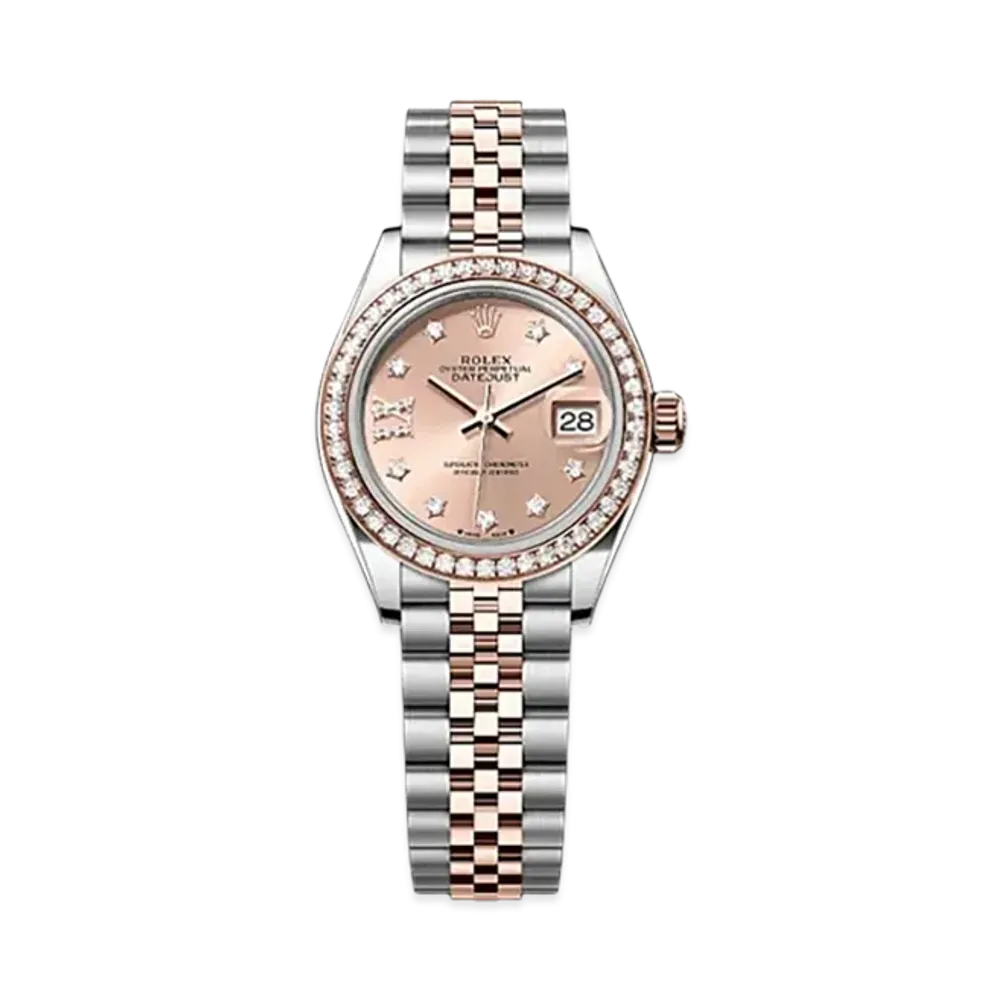ROLEX Lady-Datejust 28mm Oystersteel & Everose Gold Diamond 279381RBR "Rose-colour"