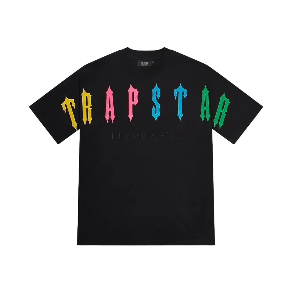 TRAPSTAR Pre Order Irongate Arch 2.0 Short Set "Black/Candy"
