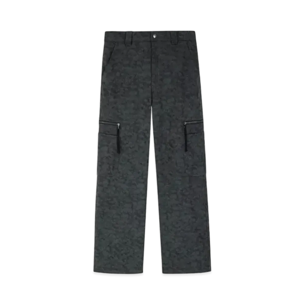 SUPPLIER Vintage Faux Leather Cargo Pants "Black"